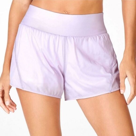 Fabletics Austyn Lavender Lined Zipper Pocket Running Sporty Shorts - Picture 1 of 16